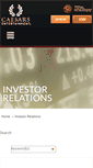 Mobile Screenshot of investor.caesars.com